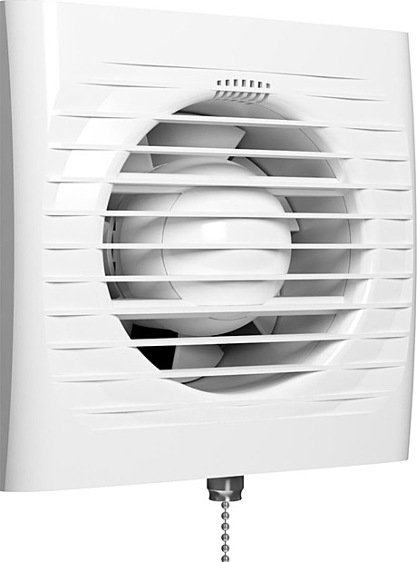 Вентилятор вытяжной осевой 100мм со шнуром белый AURAMAX