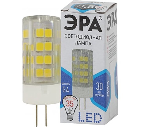 Лампа LED 3,5вт G4 4000К JC-ceramics 220В ЭРА