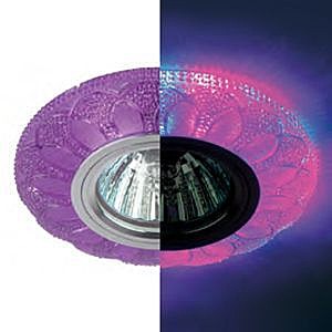 Светильник точечный DK LD5 PU/WH+BL фиолет подсветка  MR16 ЭРА