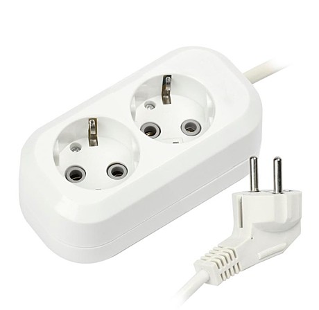 Удлинитель 2 гнезда 2м с землей ПВС 3х1 16А SmartBuy
