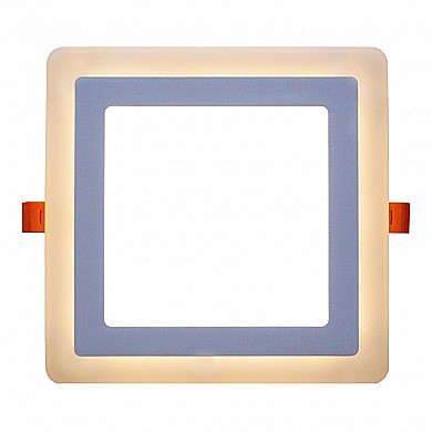 Светильник LED 16Вт(12+4) 2CLS 3000К/6500К квадрат LEEK
