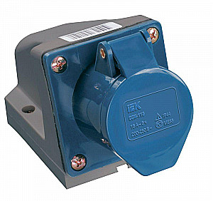 Розетка стационарная ССИ-123 32А 250В 2P+PE IP44 IEK