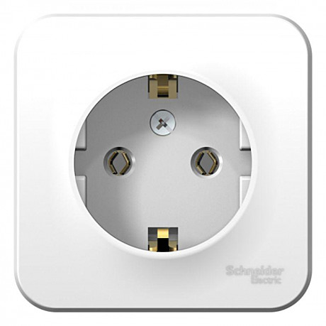 Розетка 1 местная с землей ОП 16А IP20 (12) Blanca SchE