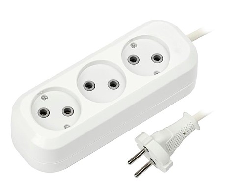 Удлинитель 3 гнезда 1,5м ПВС 2х1 10А SmartBuy