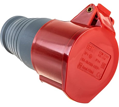 Розетка переносная ССИ-224 32А 380В 3P+PE IP44 IEK